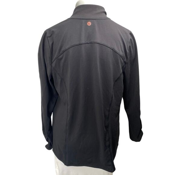 Livi Women's Black Full Zip High Neck Long Sleeve Bomber Coat Jacket Size 14/16 - Picture 2 of 3